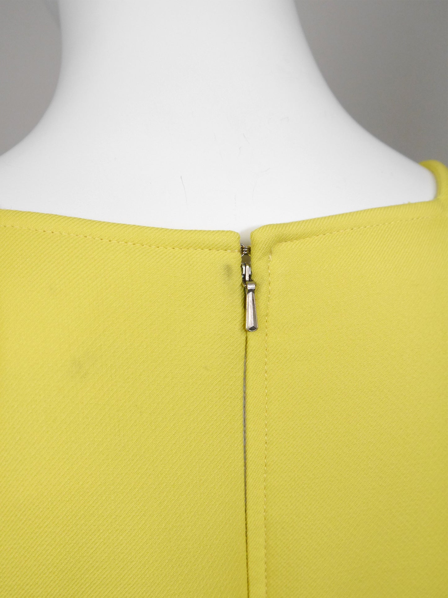 COURRÈGES Couture Future 1960s 1970s Vintage Yellow Maxi Dress Size XS-S
