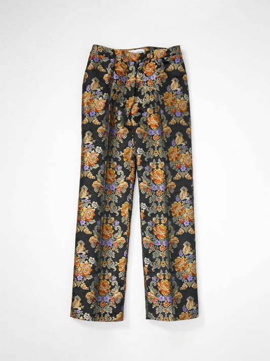 DOLCE & GABBANA Fall 1996 Vintage Floral Jacquard Evening Pants Size IT 42