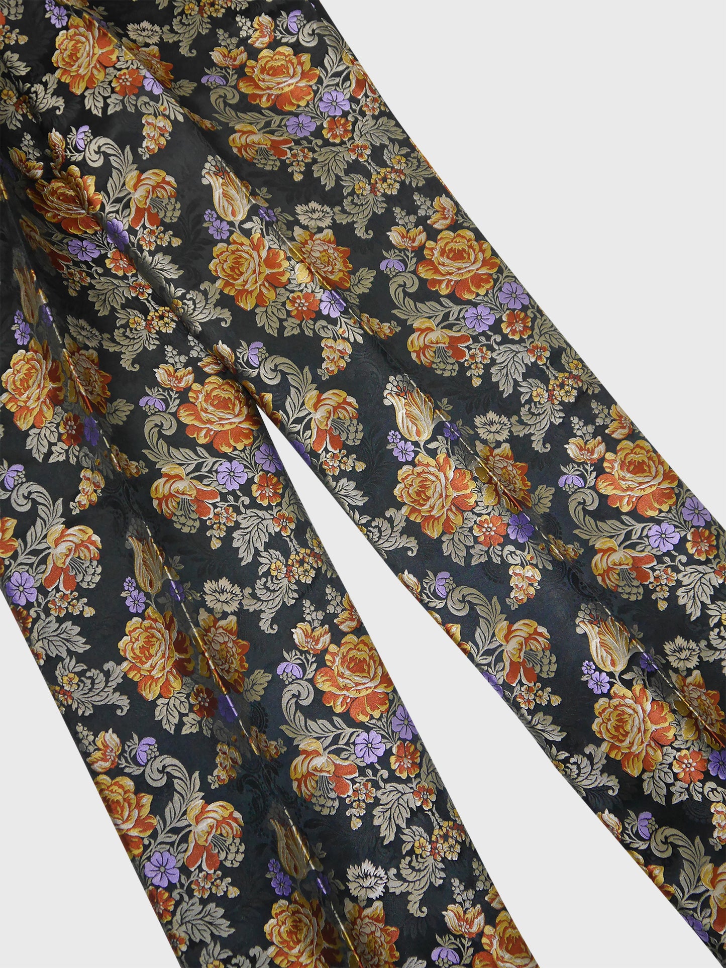 DOLCE & GABBANA Fall 1996 Vintage Floral Brocade Jacquard Evening Pants Size IT 42