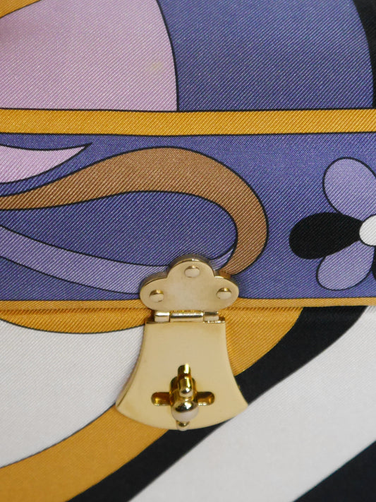 EMILIO PUCCI Documented Fiocchetti Hard Case Box Handbag