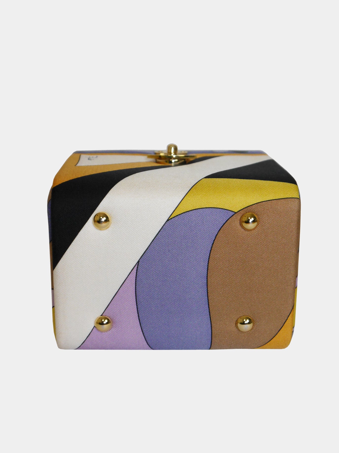 EMILIO PUCCI Documented Fiocchetti Hard Case Box Handbag