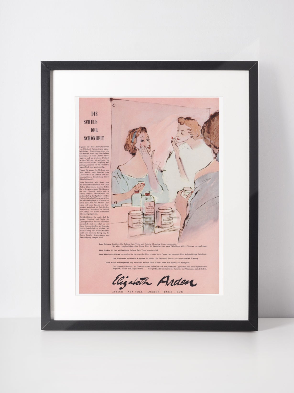 ELIZABETH ARDEN 1954 Vintage Print Advertisement Beauty Cosmetics