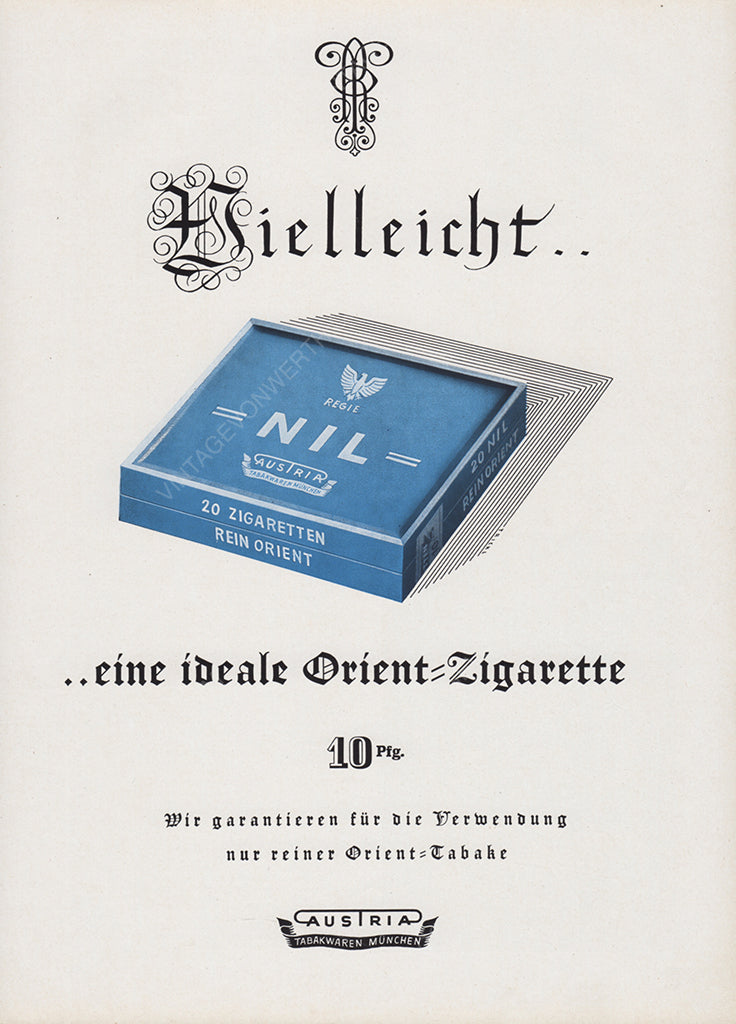 NIL 1954 Vintage Print Advertisement Cigarettes