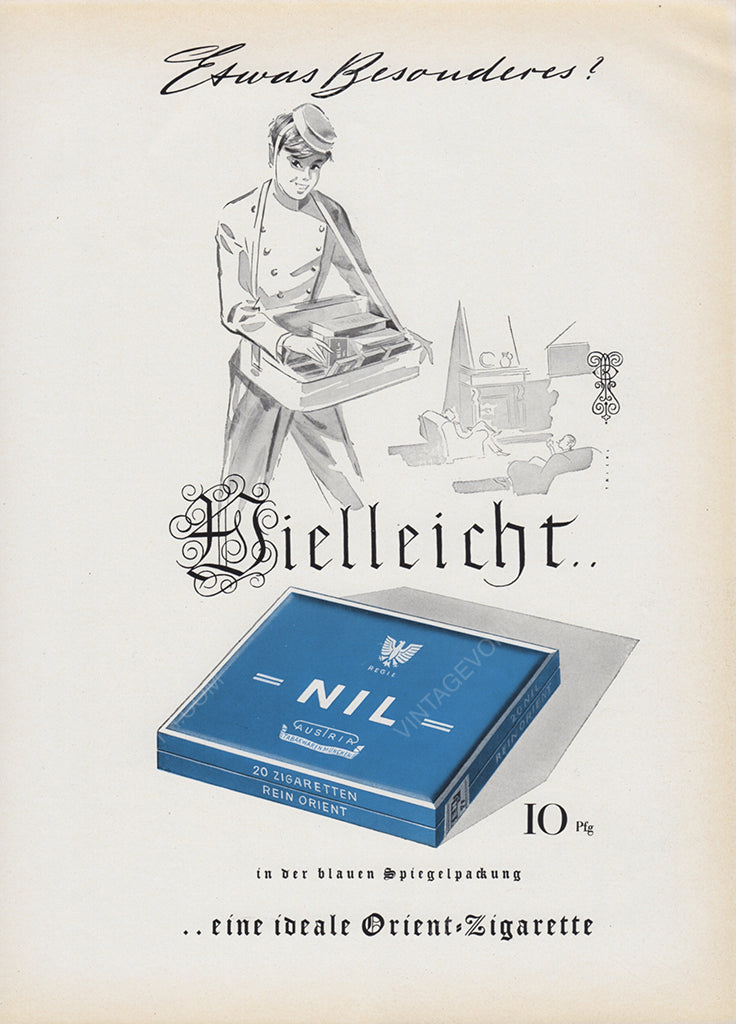 NIL 1955 Vintage Print Advertisement Cigarettes Magazine Ad