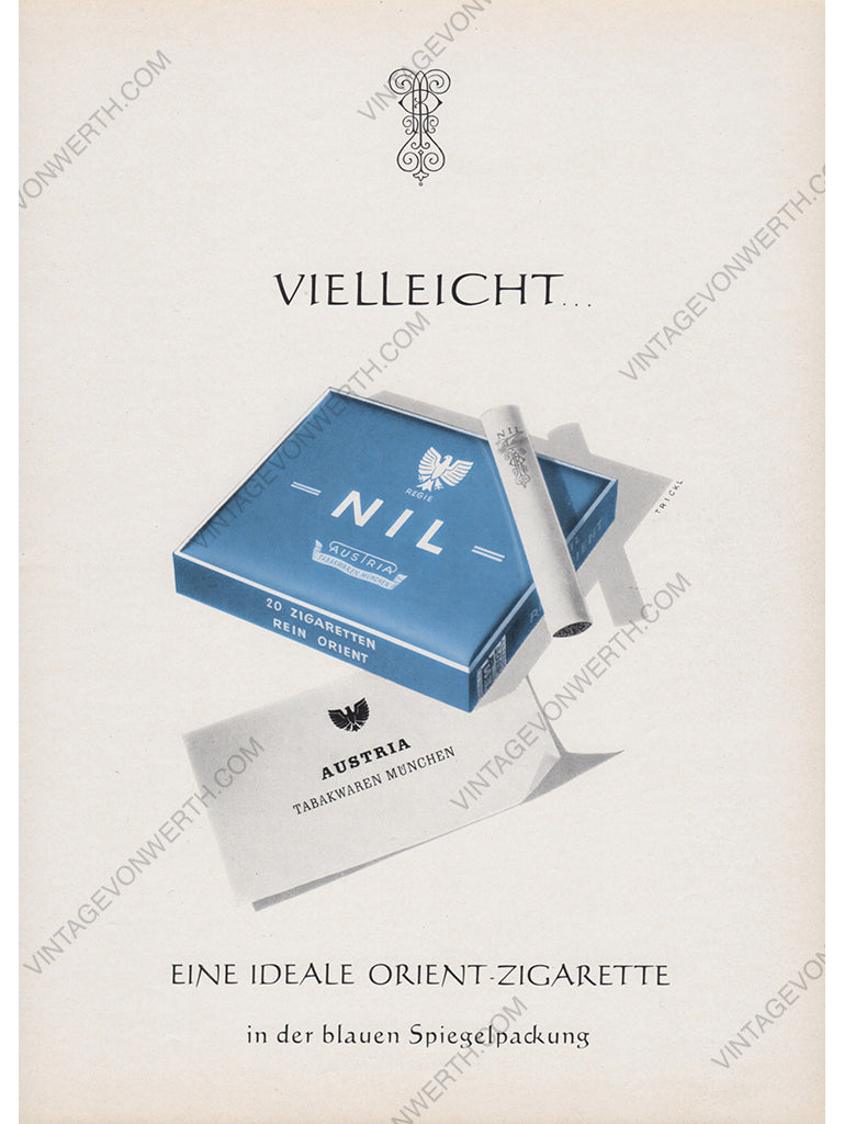 NIL 1956 Vintage Advertisement Cigarettes Print Ad 1950s