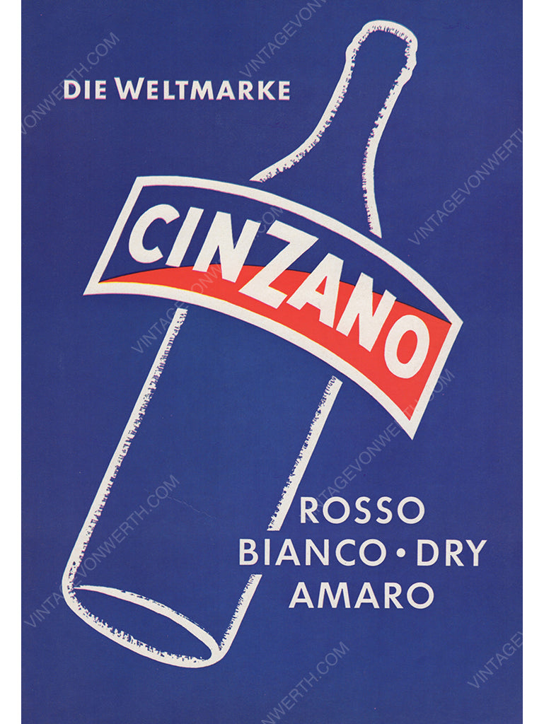 CINZANO 1961 Vintage Advertisement 1960s Beverage Alcohol Print Ad