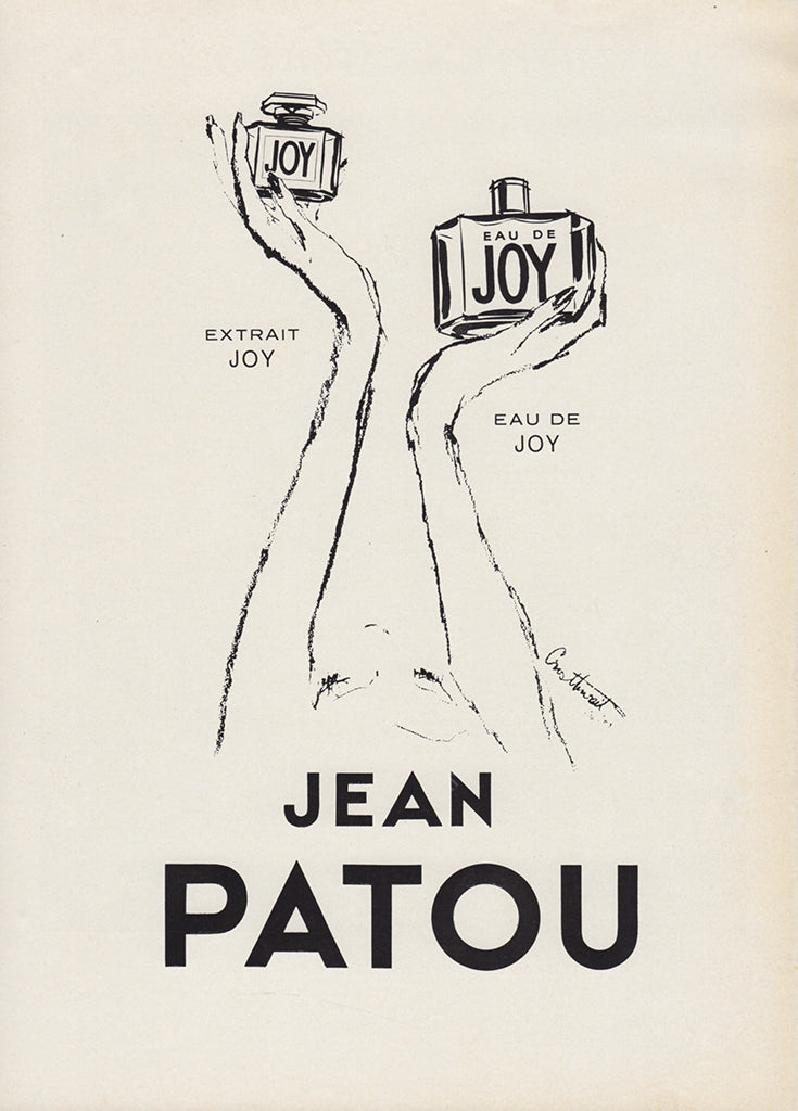 JEAN PATOU 1961 Vintage Advertisement 1960s Joy Parfum Perfume Magazine Ad