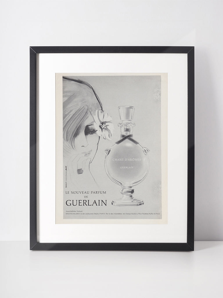 GUERLAIN 1963 Vintage Advertisement 1960s Chant d'Arômes Perfume Ad