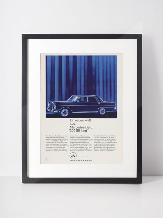 MERCEDES-BENZ 1963 Vintage Advertisement 1960s Classic Car Oldtimer Print Ad