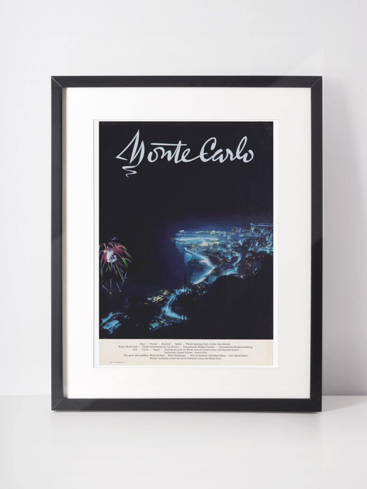 MONTE CARLO 1964 Vintage Print Advertisement Tourism Travel Magazine Ad