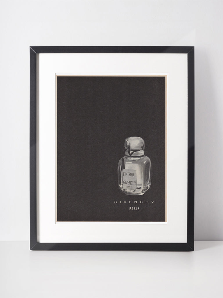 GIVENCHY 1968 Vintage Advertisement 1960s L'Interdit Perfume Print Ad