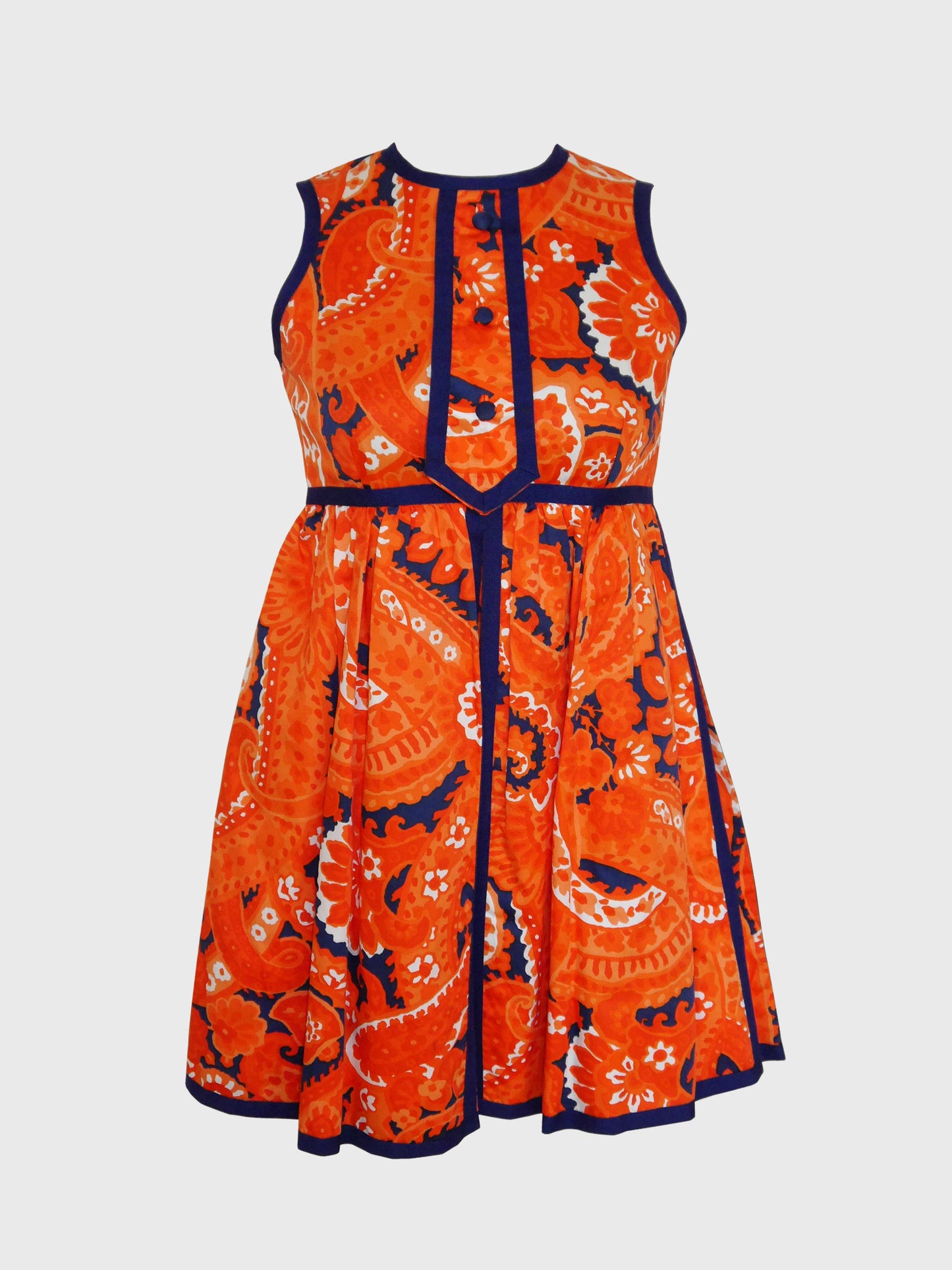 GEOFFREY BEENE Spring 1969 Vintage Mini Dress Babydoll Size XXS
