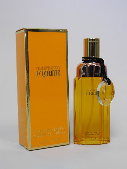 GIANFRANCO FERRÉ Eau du Matin 50 ml Natural Spray Vaporisateur 1980s 1990s Vintage Perfume Parfum