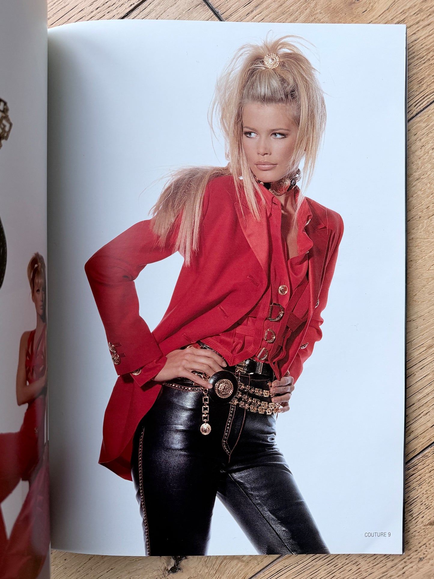 GIANNI VERSACE Fall 1992 Vintage Medusa Belt Metal Chains & Leather Size 85