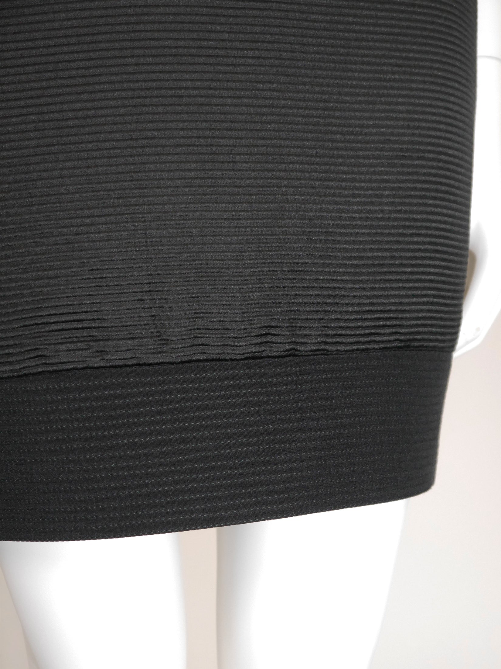 GIANNI VERSACE 1992 Vintage Black Silk Backless Lace Up Corset Mini Dr VINTAGE VON WERTH