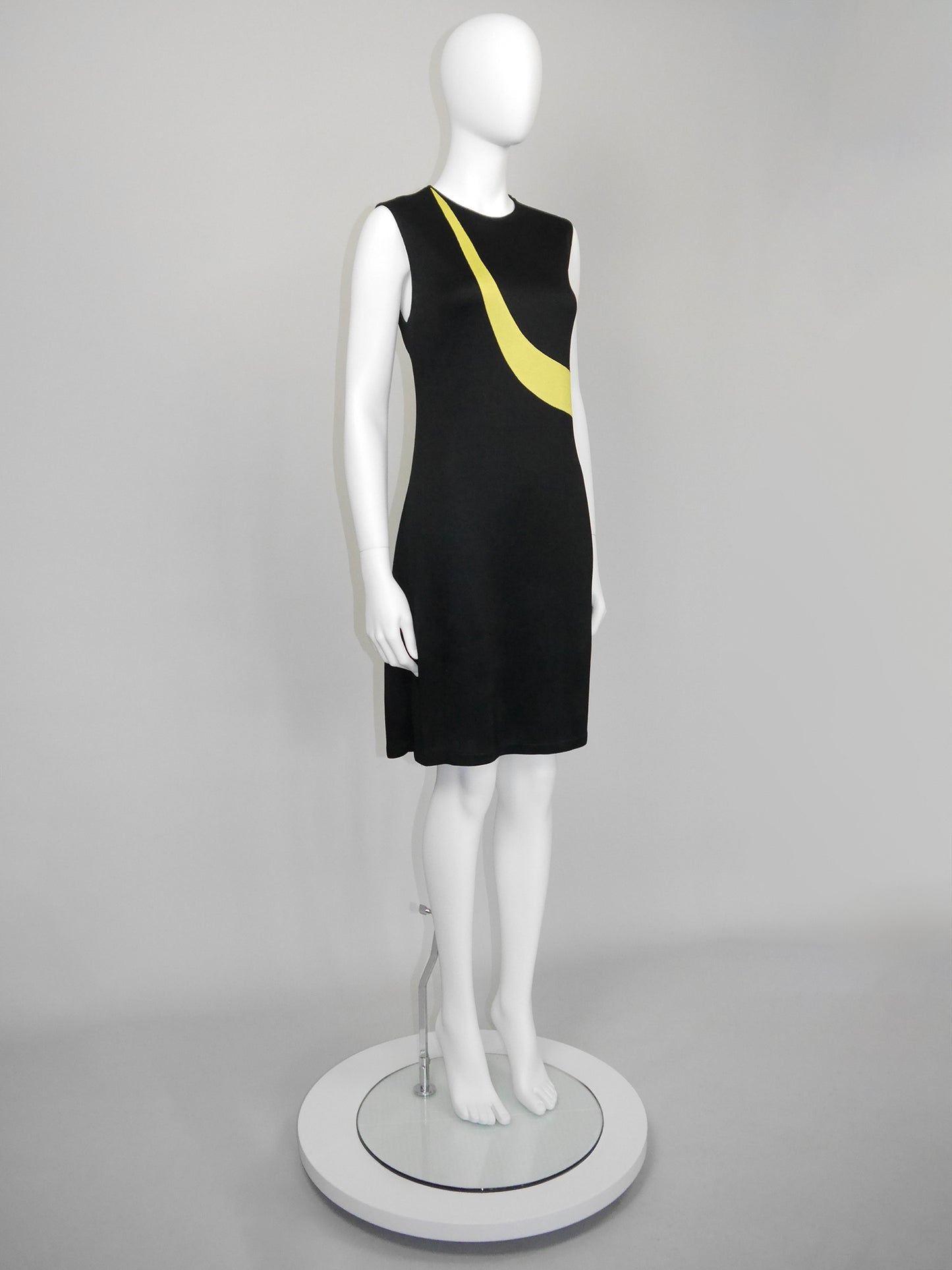 GIANNI VERSACE Couture Fall 1997 Vintage Geometric Knit Dress Size M