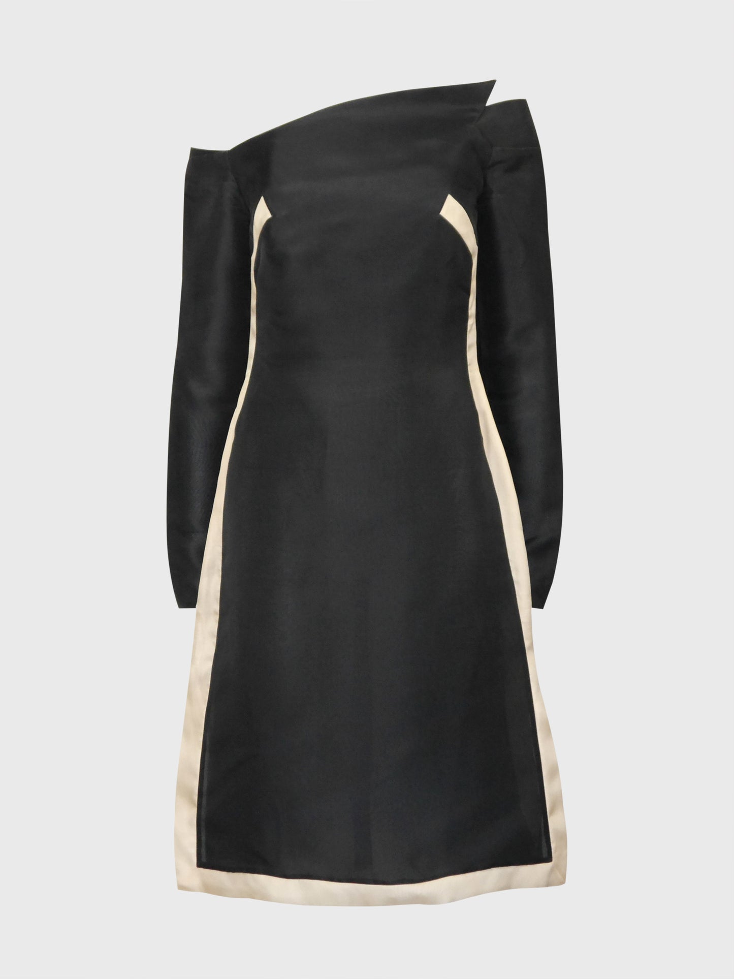GIVENCHY COUTURE by Alexander McQueen Fall 1999 Silk Dress Runway Look 33 Size M