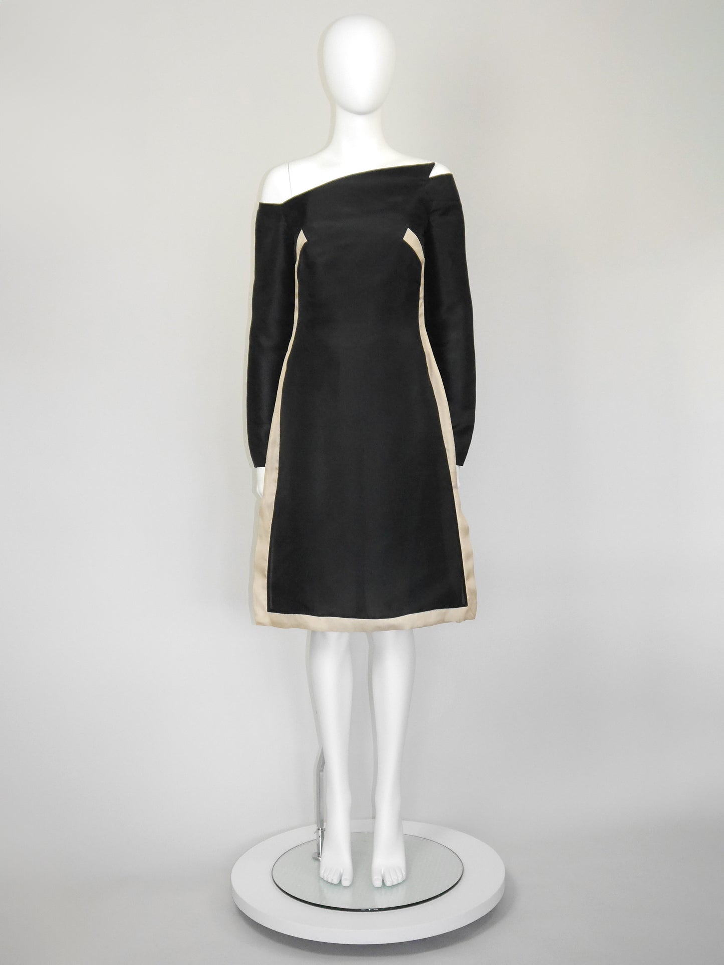 GIVENCHY COUTURE by Alexander McQueen Fall 1999 Silk Dress Runway Look 33 Size M