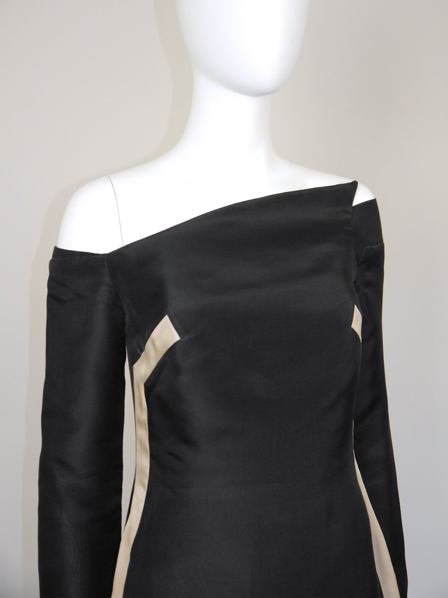 GIVENCHY COUTURE by Alexander McQueen Fall 1999 Silk Dress Runway Look 33 Size M