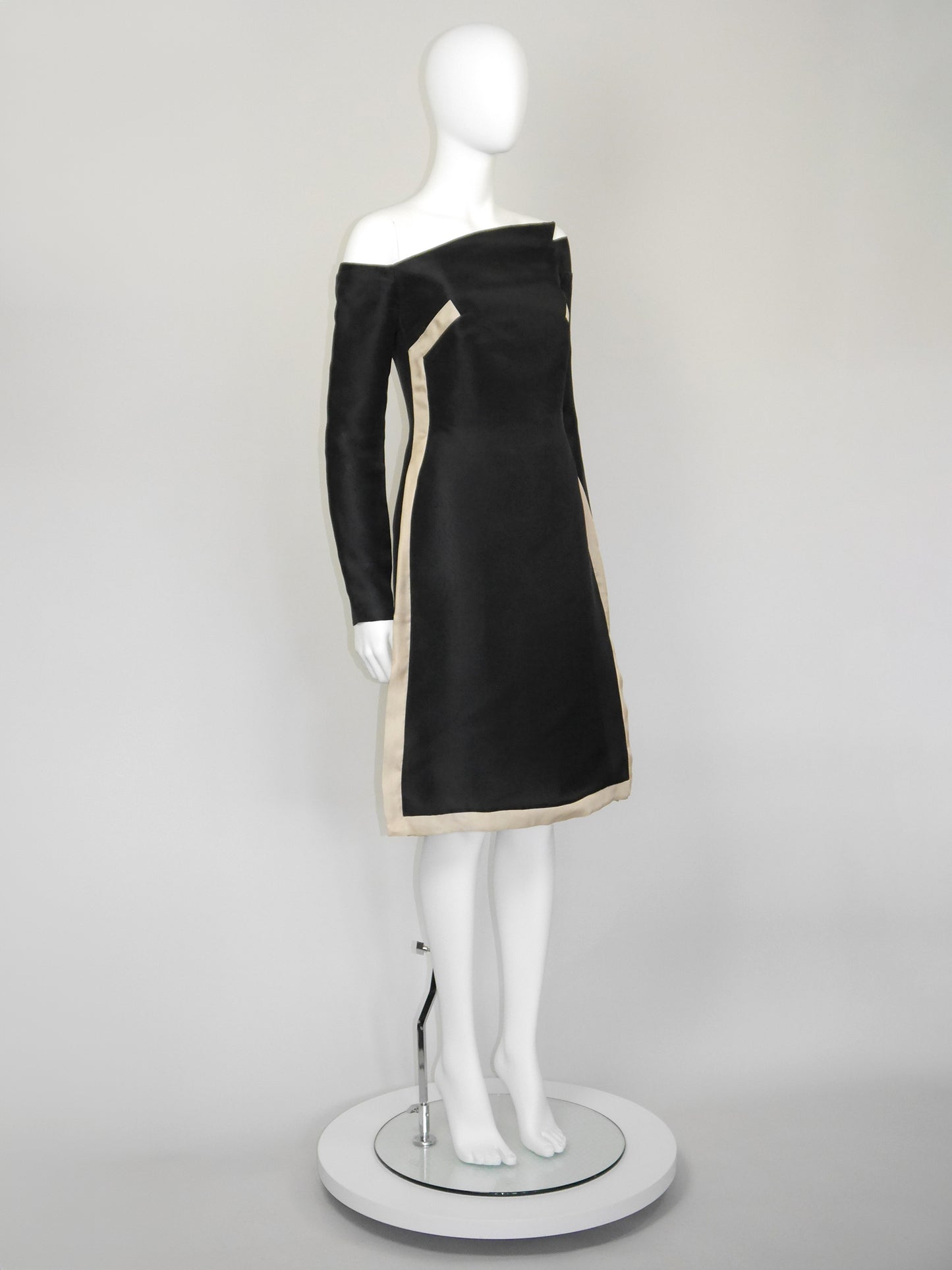 GIVENCHY COUTURE by Alexander McQueen Fall 1999 Silk Dress Runway Look 33 Size M