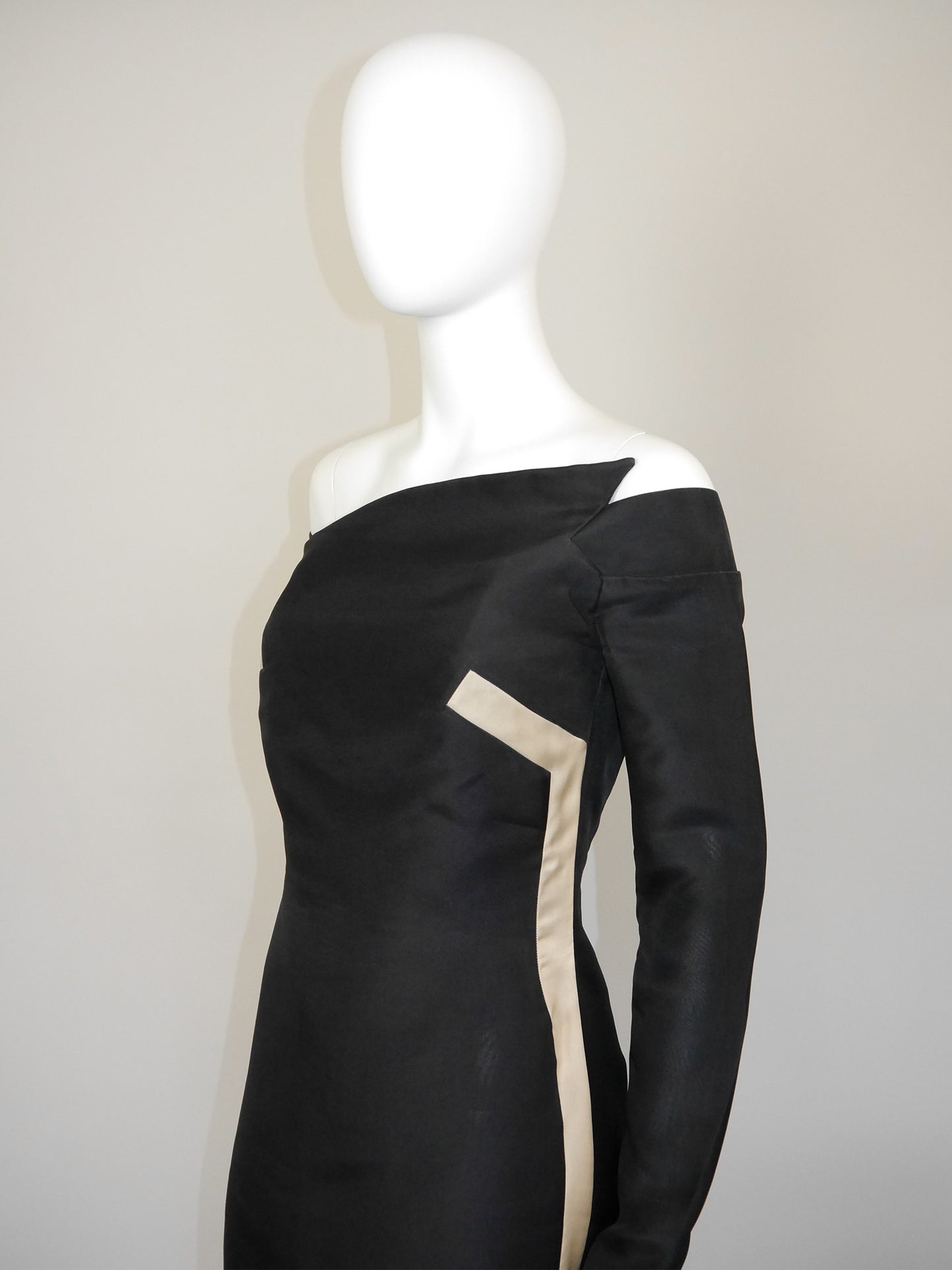 GIVENCHY COUTURE by Alexander McQueen Fall 1999 Silk Dress Runway Look 33 Size M