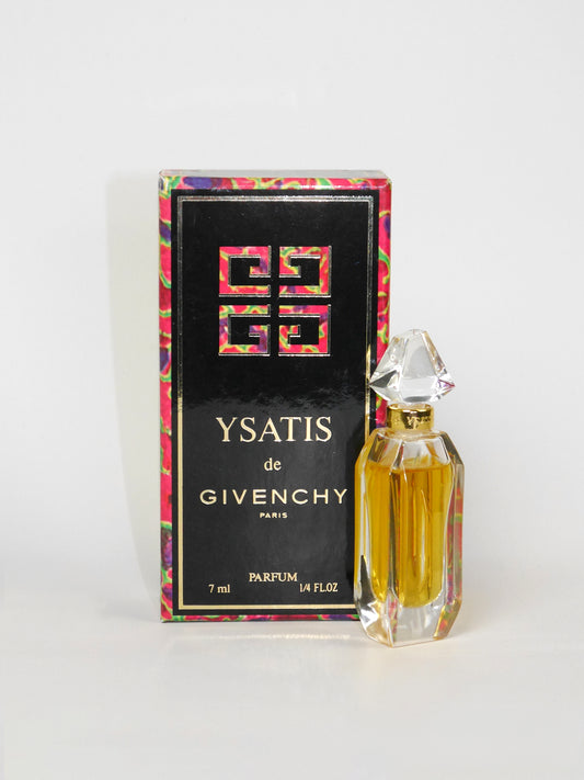 GIVENCHY Ysatis (1984) 7 ml Pure Perfume Splash 1980s Vintage Parfum