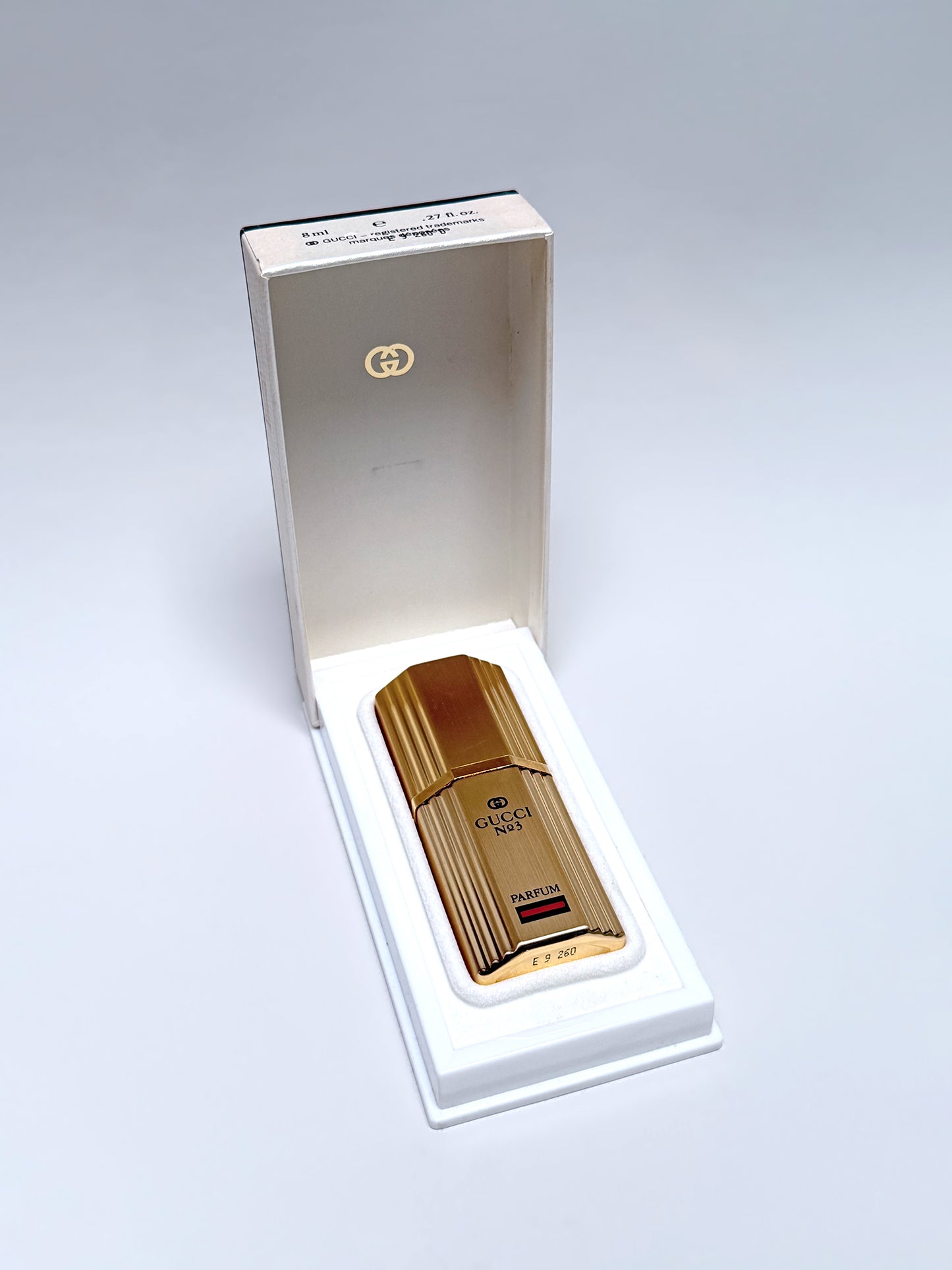 GUCCI No 3 (1985) 8 ml Extrait de Parfum Spray w/ Box 1980s Vintage Perfume Discontinued