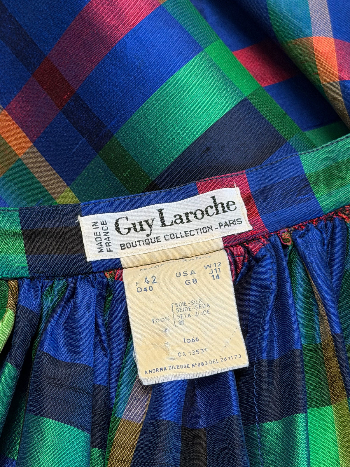 GUY LAROCHE 1980s 1990s Vintage 3 pc. Raw Silk Cocktail Evening Dress