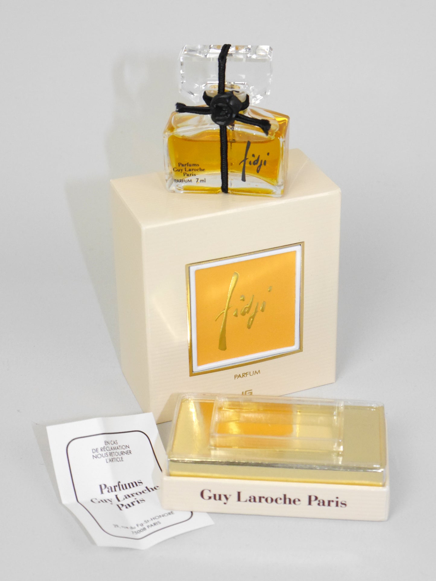 GUY LAROCHE Fidji (1966) 7 ml Extrait de Parfum 1980s Vintage Perfume Sealed w/ Box
