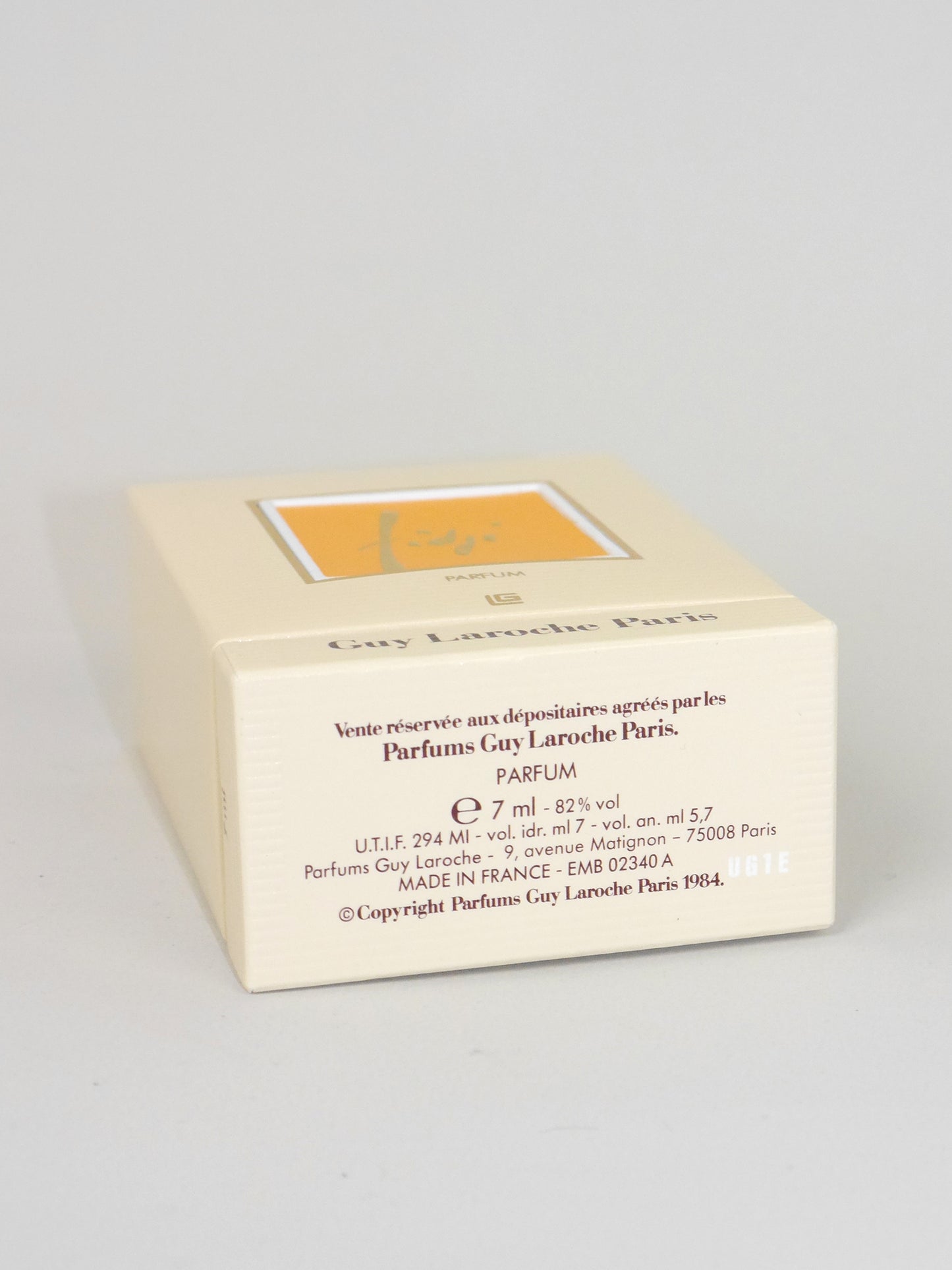GUY LAROCHE Fidji (1966) 7 ml Extrait de Parfum 1980s Vintage Perfume Sealed w/ Box