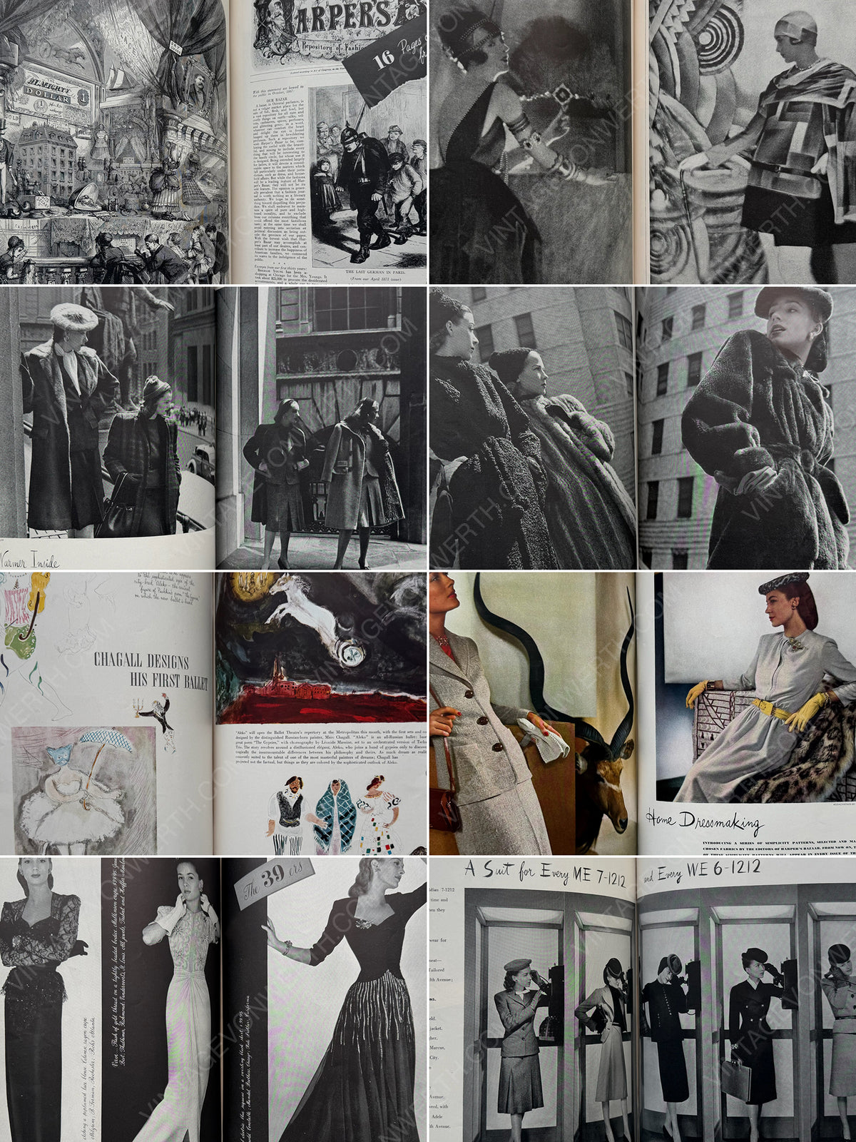 HARPER'S BAZAAR OCTOBER 1942 - 75th Anniversary Issue