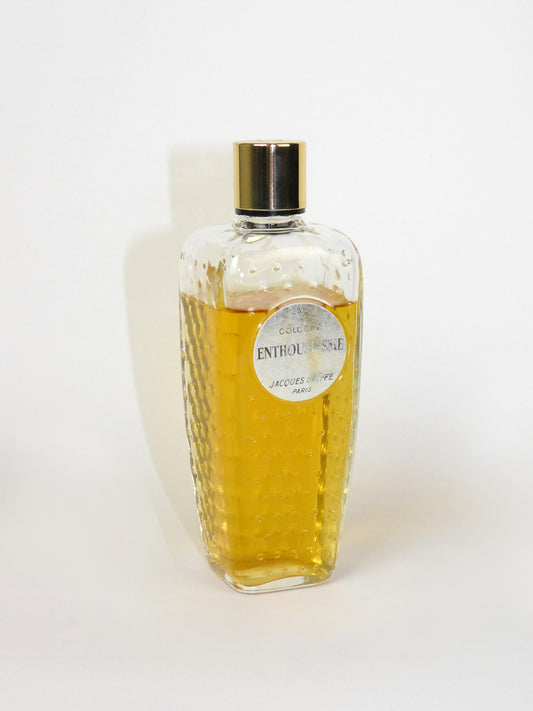 JACQUES GRIFFE Enthousiasme (1960) 120 ml Eau de Cologne Splash 1960s Vintage Perfume Parfum
