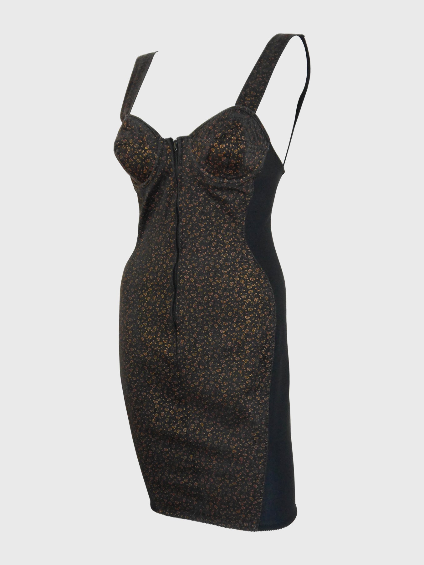 JEAN PAUL GAULTIER JUNIOR 1980s 1990s Vintage Bustier Corset Cone Bra Style Bodycon Dress Size XXS-XS