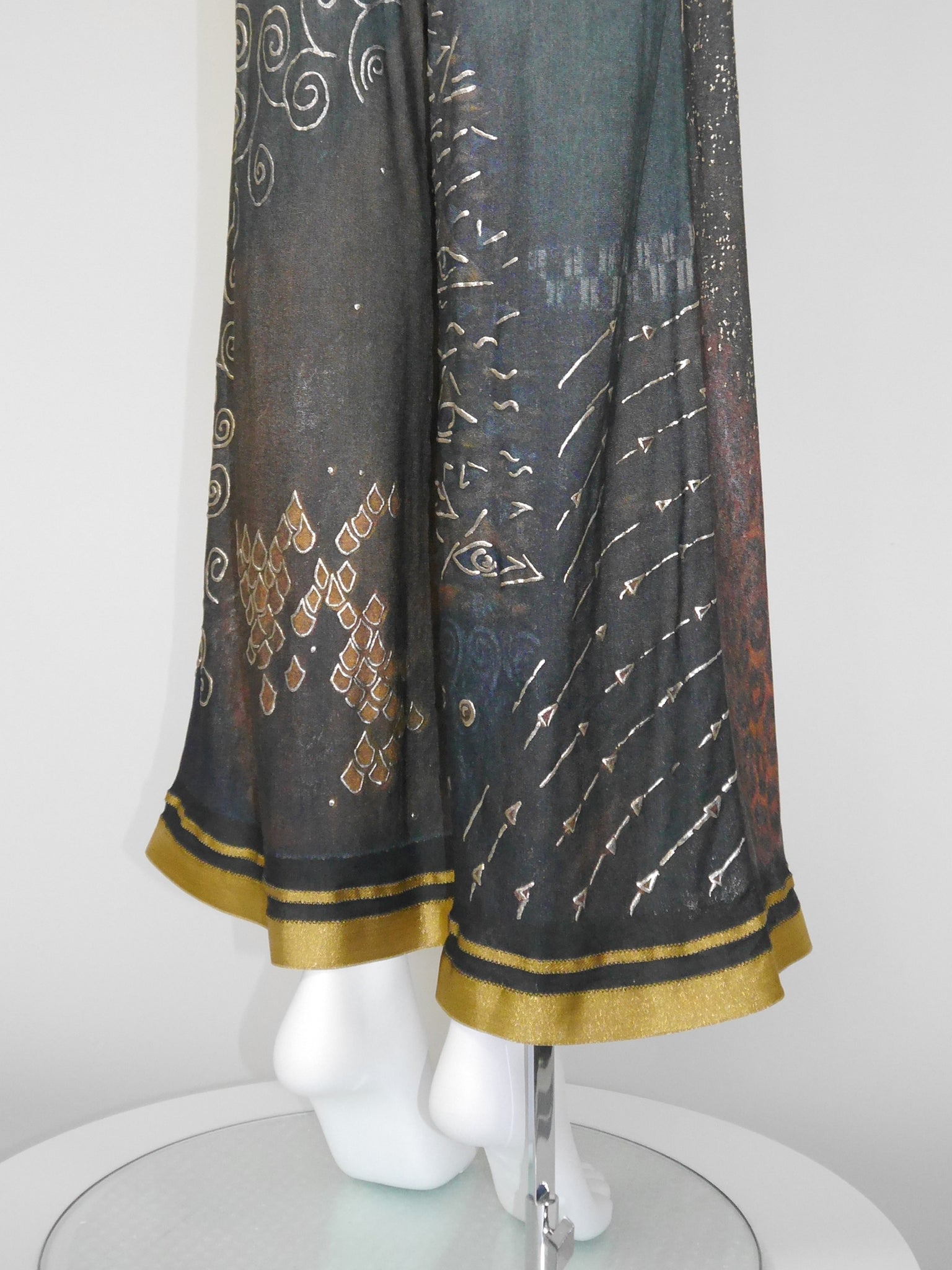 JEAN PAUL GAULTIER Spring 1989 Vintage Rare Jumpsuit w/ Elaborate Print Size S-M