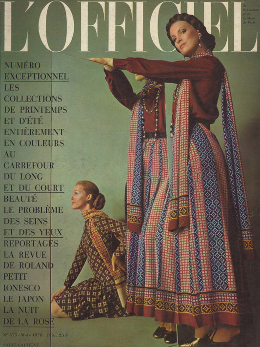 L'OFFICIEL PARIS March 1970