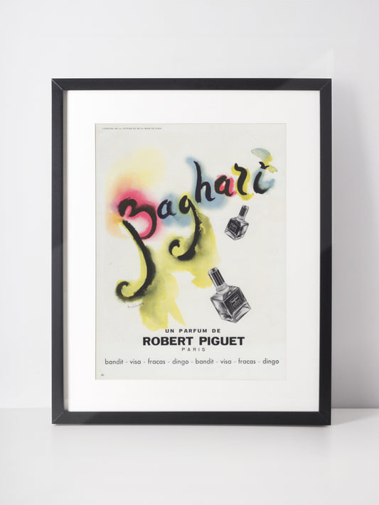 ROBERT PIGUET 1950 Vintage Print Advertisement Perfume Ad Bouldoires