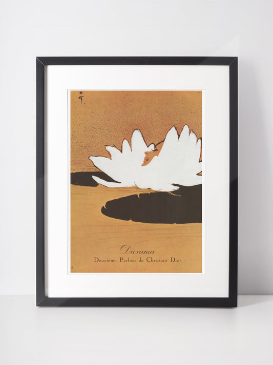 CHRISTIAN DIOR 1950 Vintage Print Advertisement Diorama Perfume Ad René Gruau