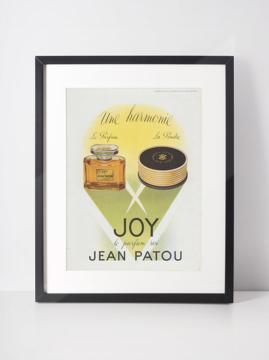 JEAN PATOU 1950 Vintage Print Advertisement Joy Perfume Ad