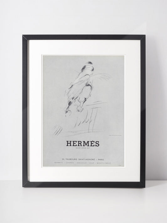 HERMÈS 1964 Vintage Advertisement 1960s Print Ad