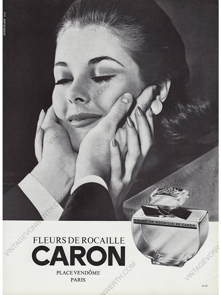 CARON 1965 Vintage Advertisement 1960s Perfume Print Ad
