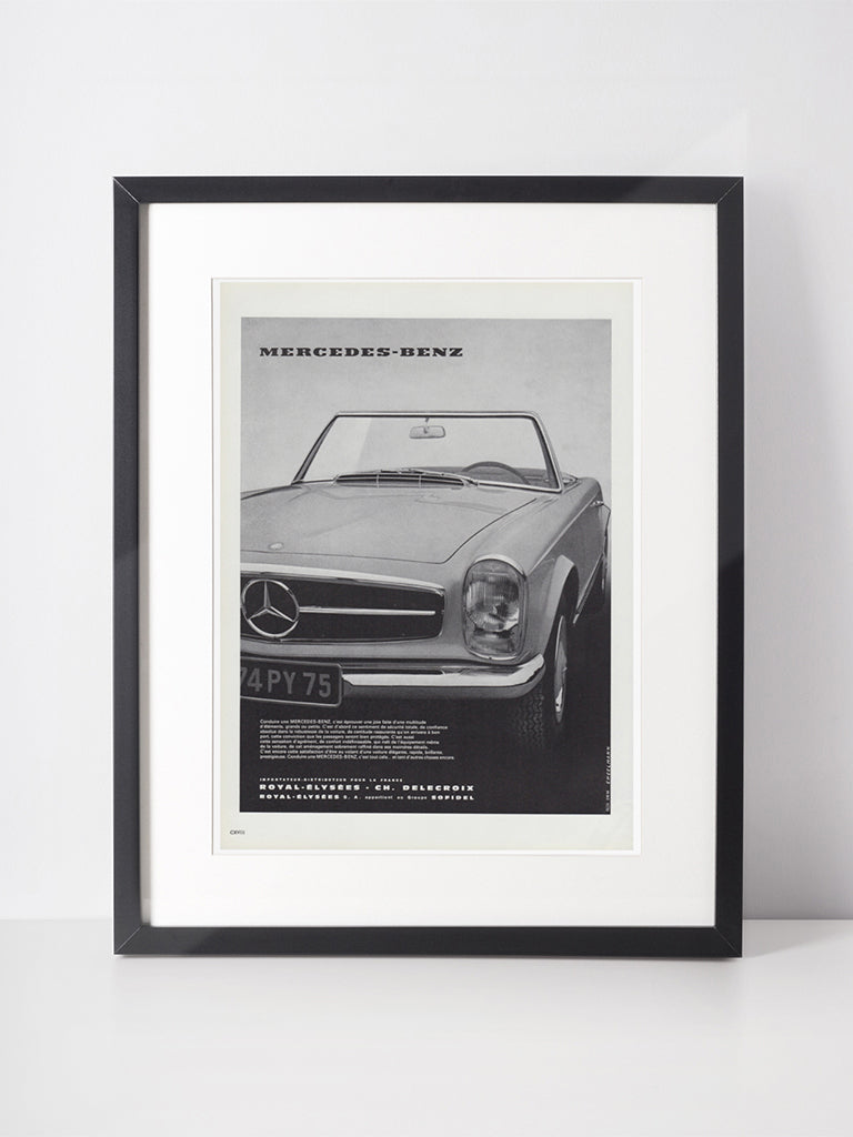 MERCEDES-BENZ 1965 Vintage Advertisement 1960s Car Oldtimer Ad