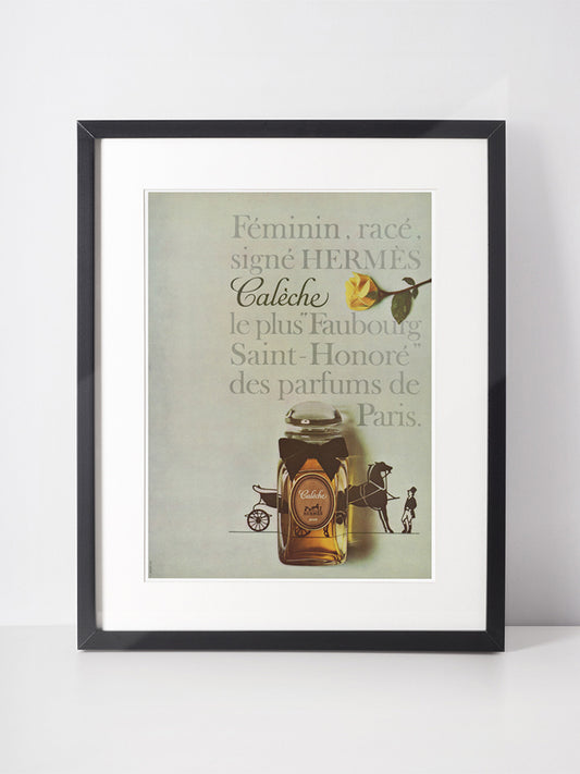 HERMÈS 1965 Vintage Advertisement 1960s Calèche Perfume Print Ad