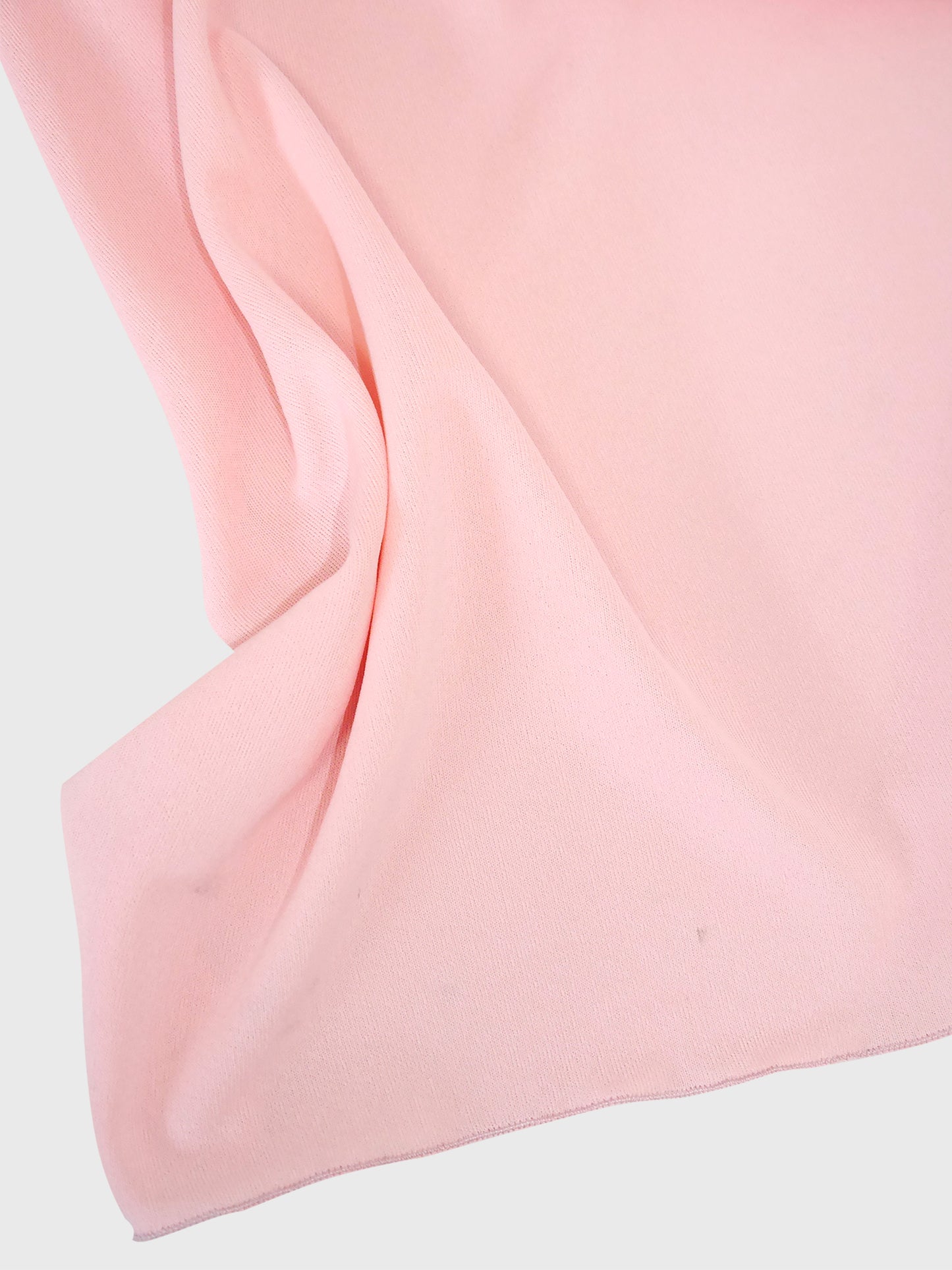 LORIS AZZARO c. 1973 Vintage Pink Silk Goddess Evening Gown w/ Rhinestone Details Size S