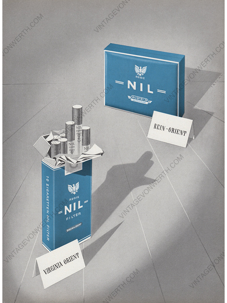 NIL 1958 Vintage Advertisement 1950s Cigarettes Print Ad