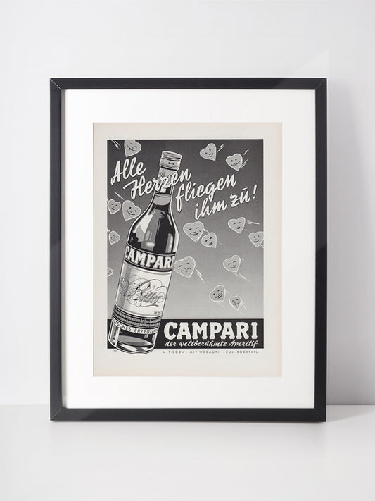 CAMPARI 1958 Vintage Advertisement 1950s Beverage Alcohol Print Ad