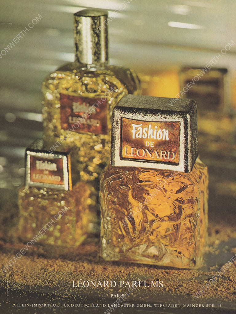 LEONARD 1970 Fashion Perfume Vintage Print Advertisement Fragrance Parfum