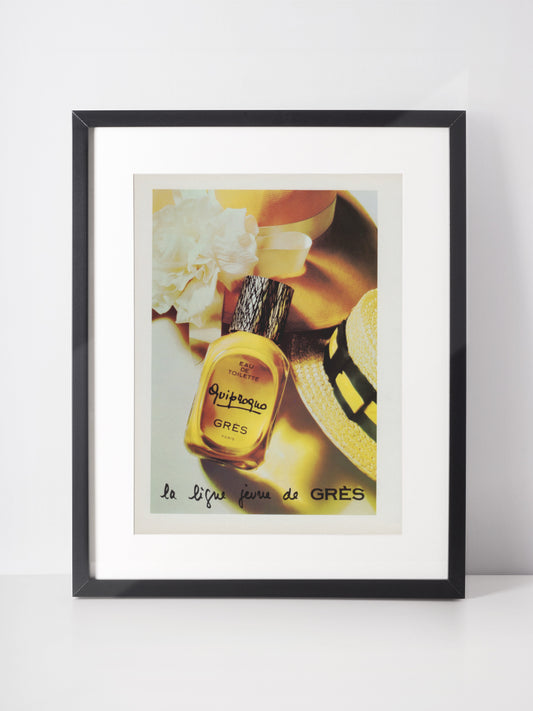 GRÈS 1976 Quiproquo Perfume Vintage Print Advertisement Parfum Fragrance