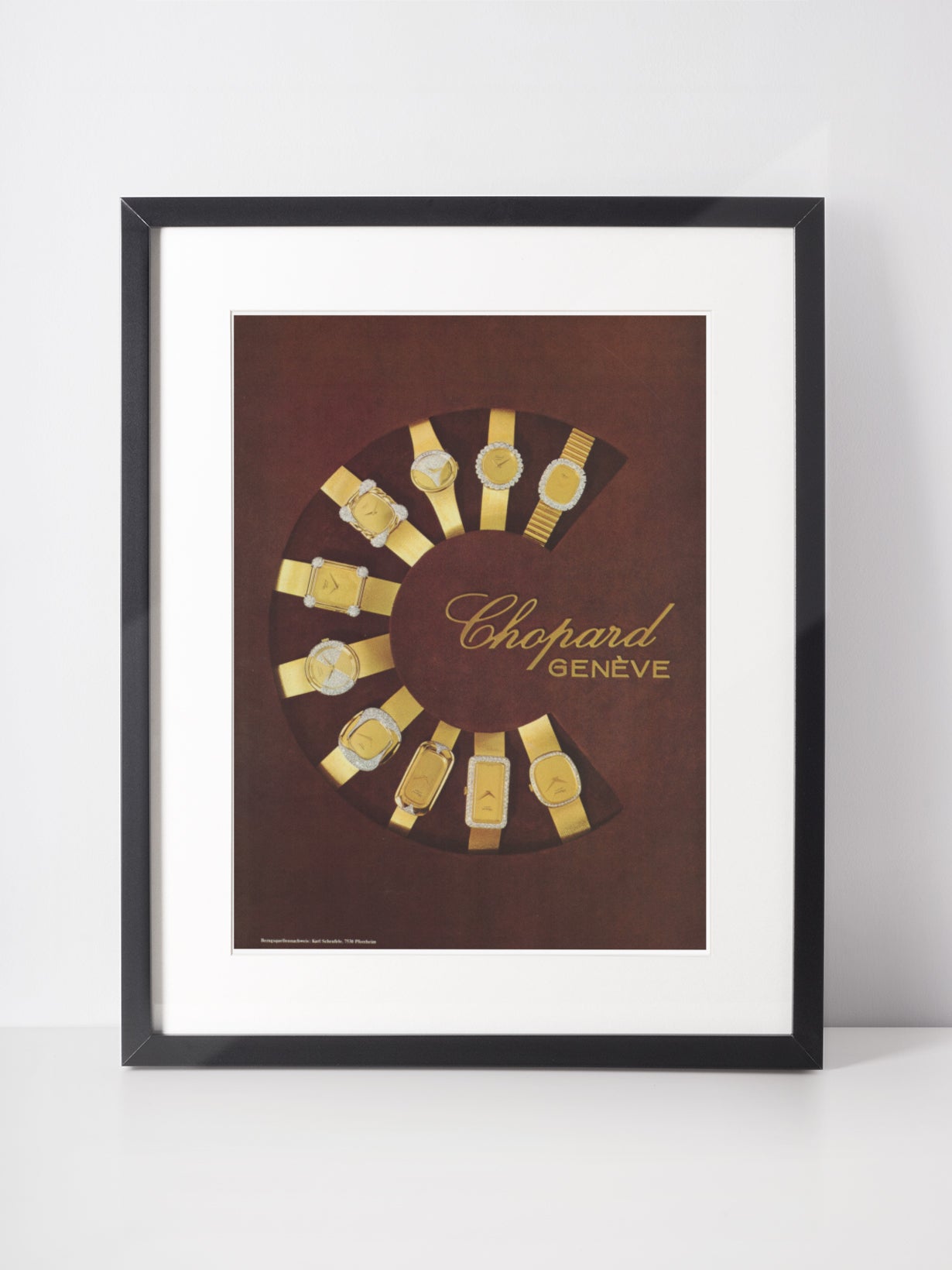 CHOPARD 1976 Vintage Print Advertisement Luxury Watches Magazine Ad ...