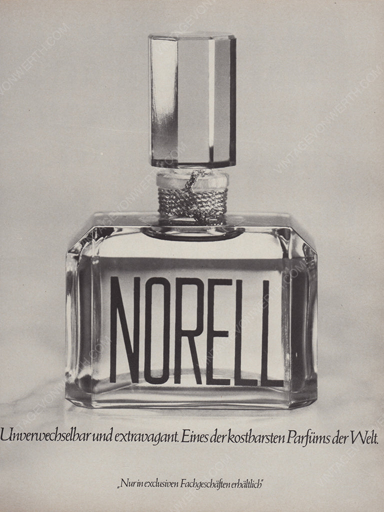 NORMAN NORELL 1976 Vintage Advertisement 1970s Parfum Perfume Print Ad