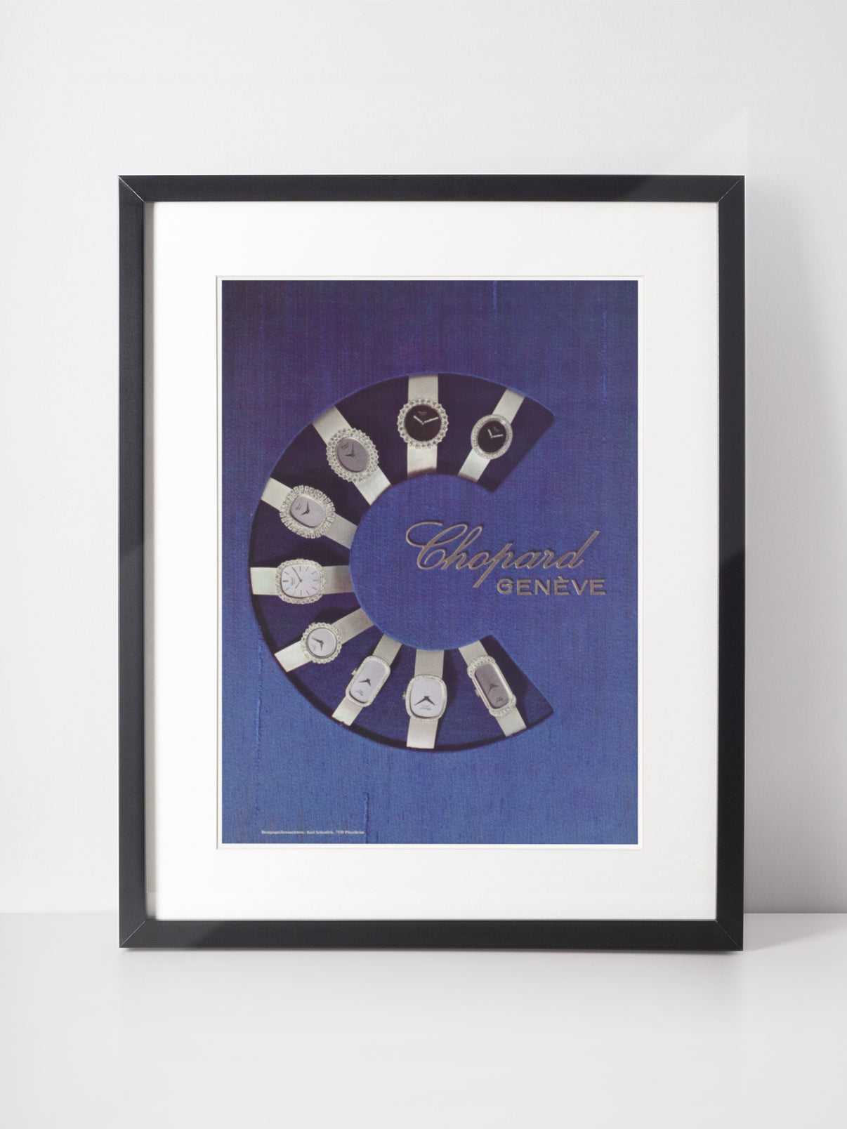CHOPARD 1976 Vintage Print Advertisement Luxury Watches Magazine Ad